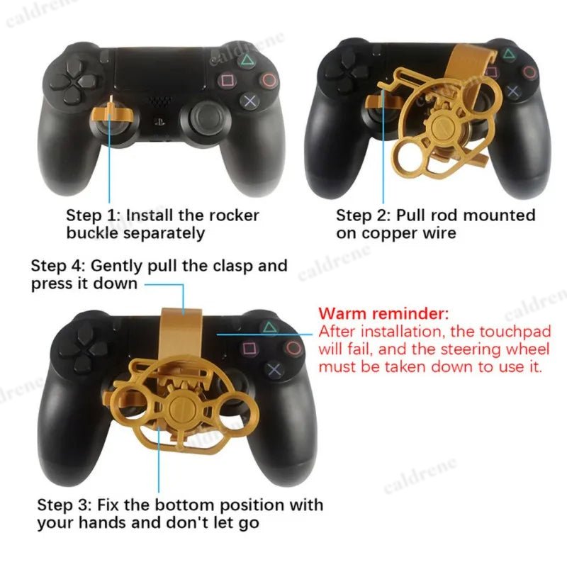 Mini Steering Wheel Game Controller Attachment – view 6