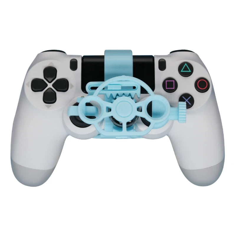 Mini Steering Wheel Game Controller Attachment – Blue