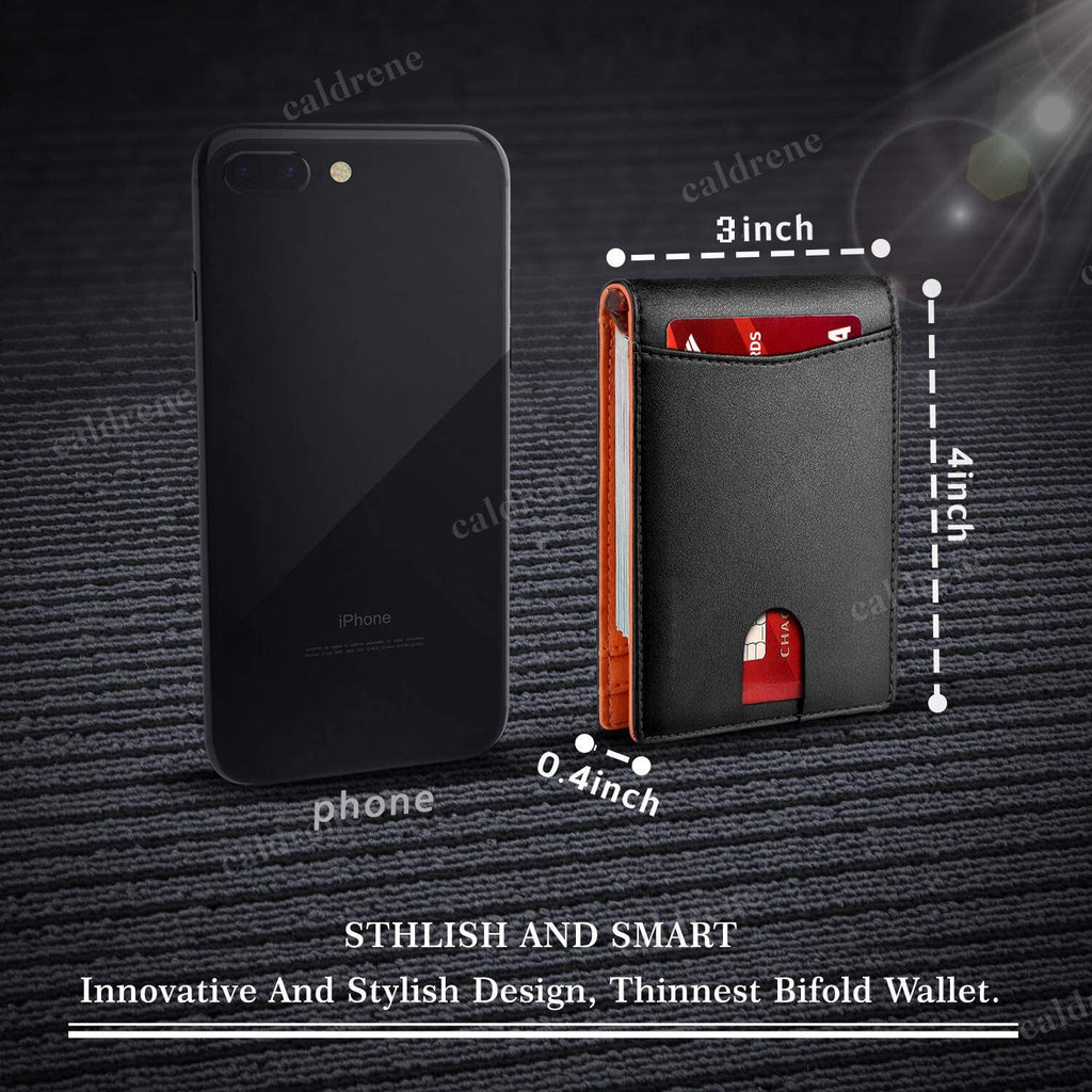 Minimalist Slim RFID Blocking Wallet with Money Clip for Men – view 2