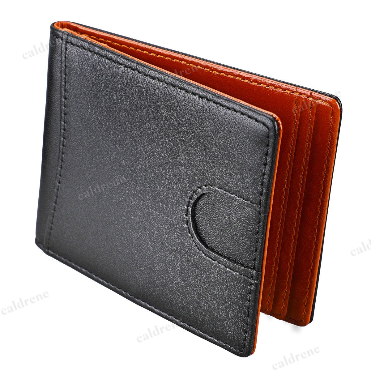 Minimalist Slim RFID Blocking Wallet with Money Clip for Men – view 5