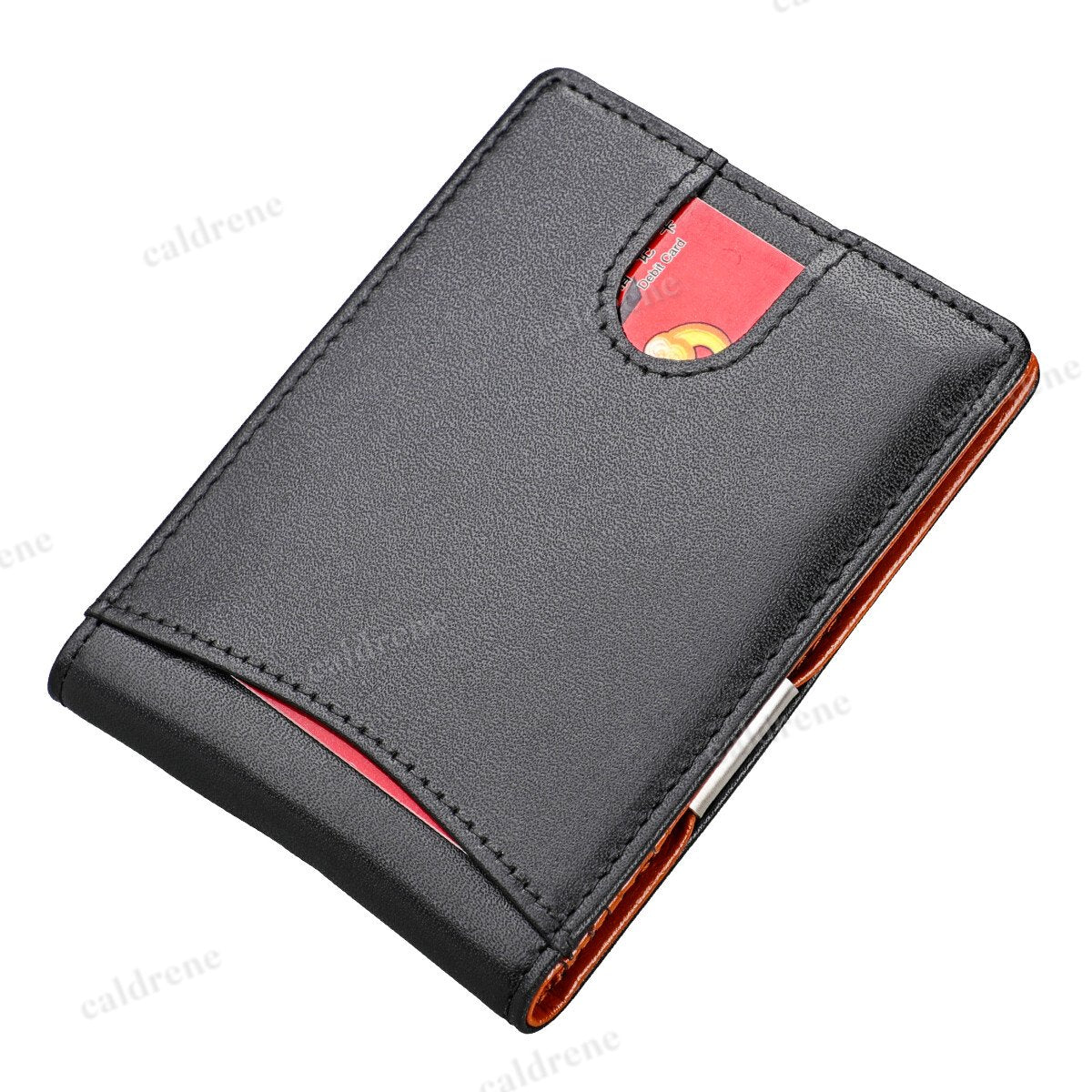 Minimalist Slim RFID Blocking Wallet with Money Clip for Men – view 8