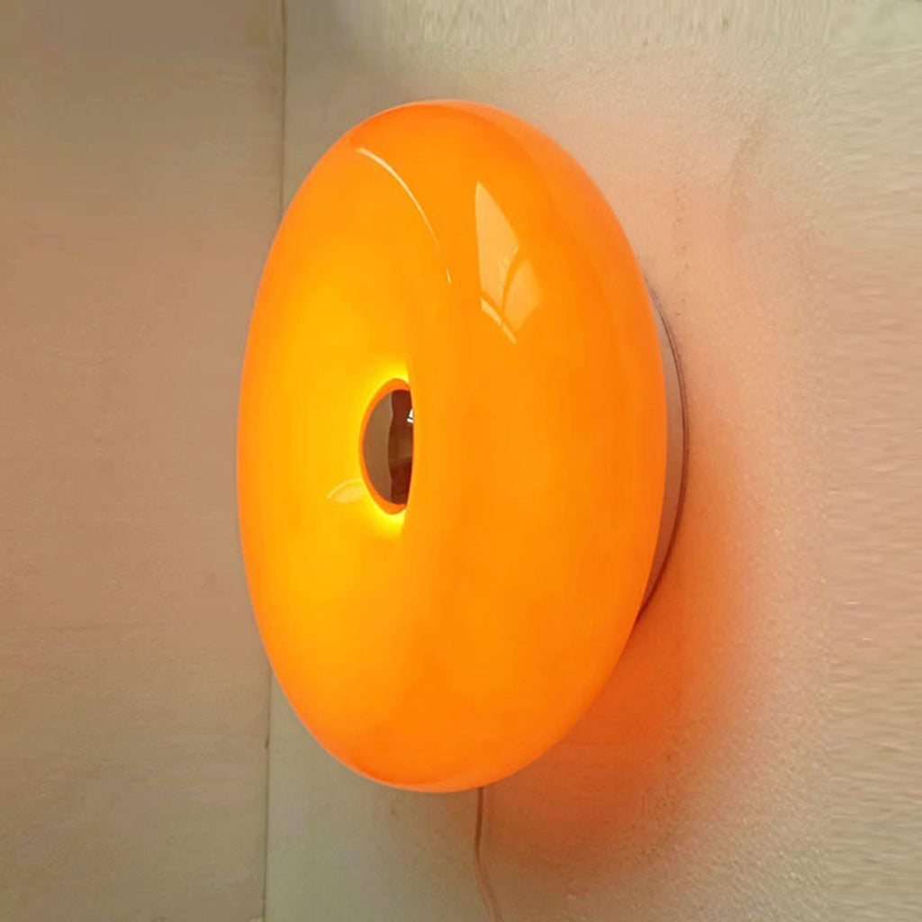 Modern Donut LED Table Lamp, Orange
