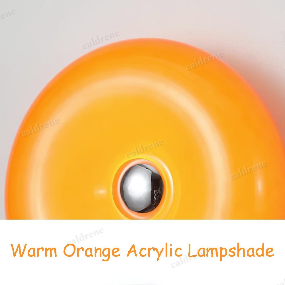 Modern Donut LED Table Lamp, Orange – view 3