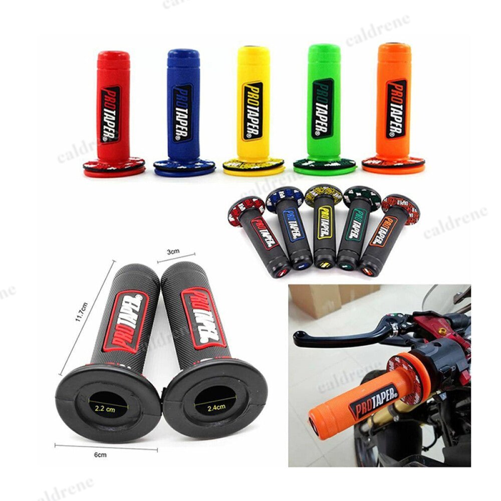 Motorcycle Handle Grips for 7/8" Bars – Rubber Gel Comfort – view 2