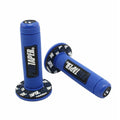 Motorcycle Handle Grips for 7/8" Bars – Rubber Gel Comfort – Blue