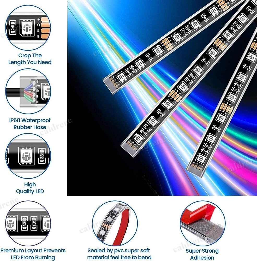 Motorcycle RGB LED Underglow Kit with App Control – view 4