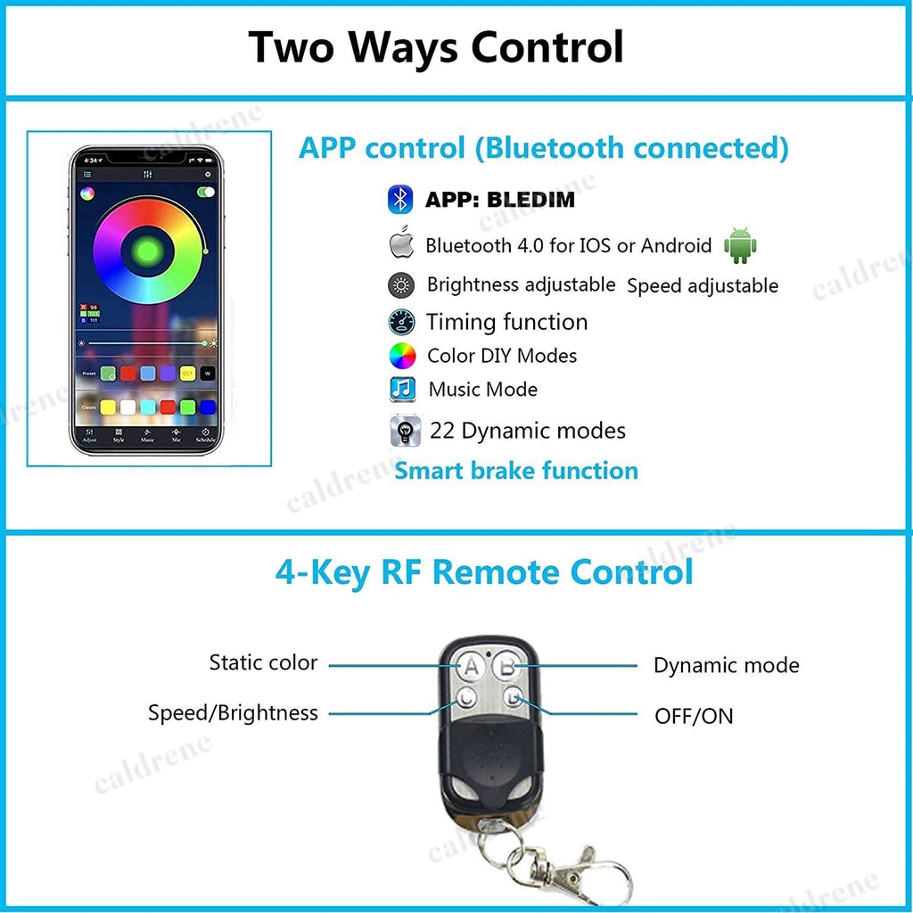 Motorcycle RGB LED Underglow Kit with App Control – view 5