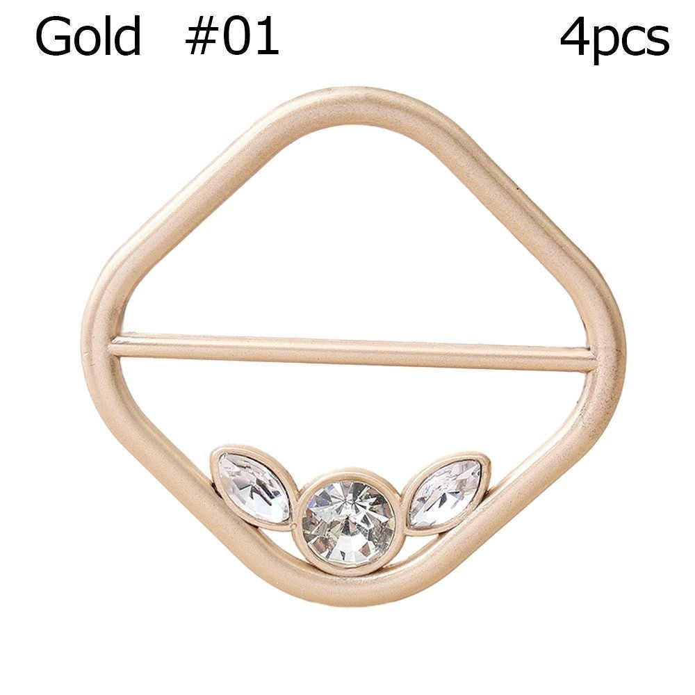 Multifunctional T-Shirt Clip for Scarves and Shawls – Gold-#01