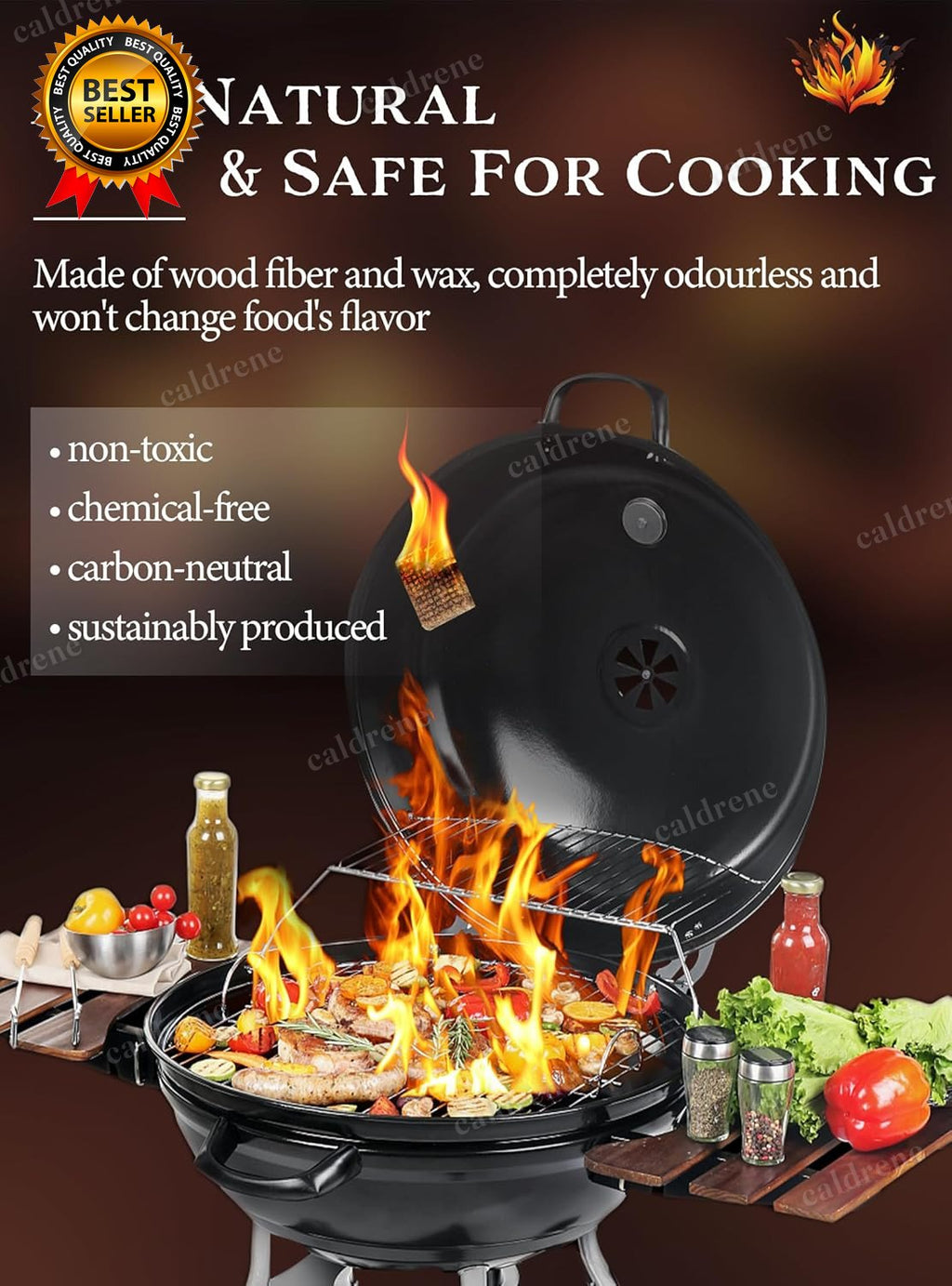 Natural Odorless Fire Starter Squares, 192 Pack – view 5