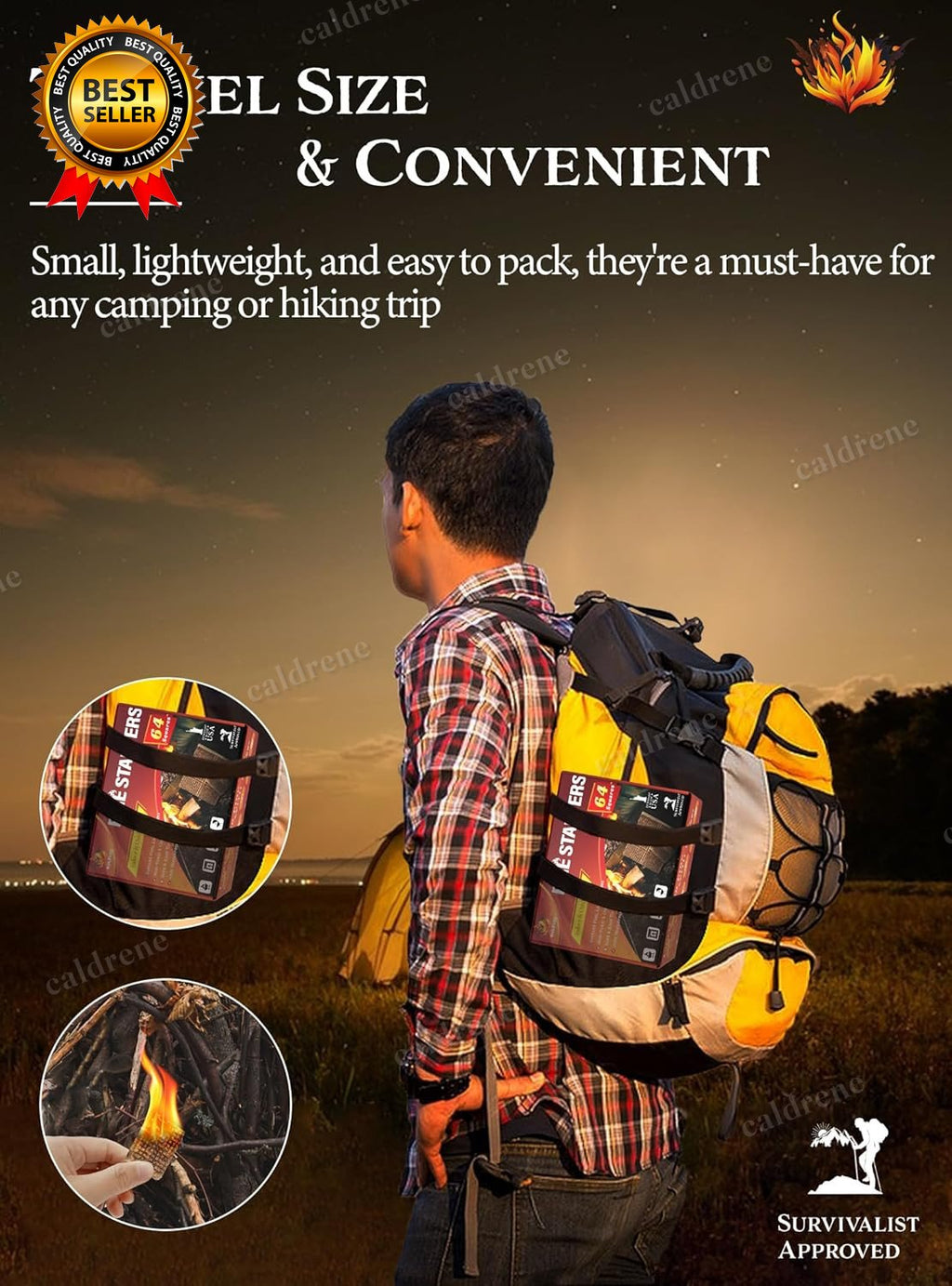 Natural Odorless Fire Starter Squares, 192 Pack – view 9