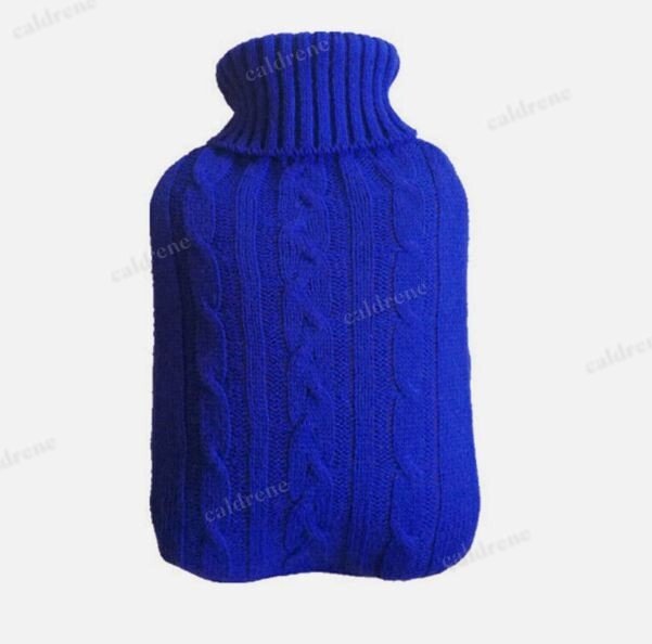 Natural Rubber Hot Water Bottle 2L with Fleece Knit Cover, 2 Pack – view 4