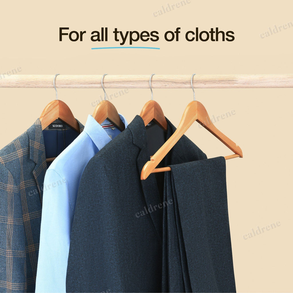 Natural Solid Wood Clothes Hangers, 20 Pack – view 2