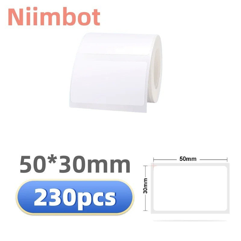 Niimbot Thermal Label Sticker Paper for Versatile Labeling Needs – white 50x30