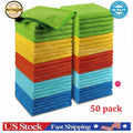 No-Scratch Microfiber Car Detailing Cleaning Cloths, 50 Pack