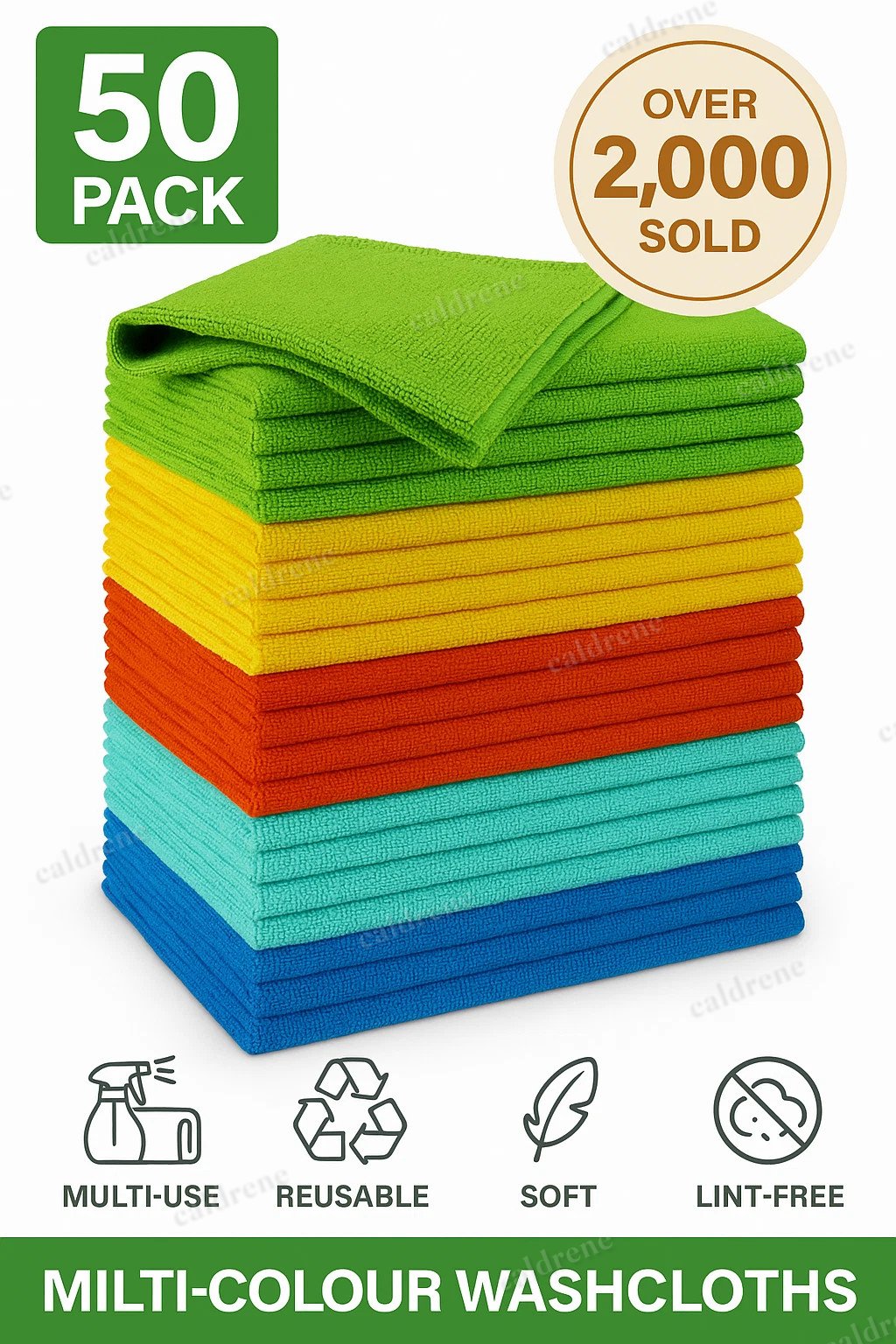 No-Scratch Microfiber Car Detailing Cleaning Cloths, 50 Pack – view 10