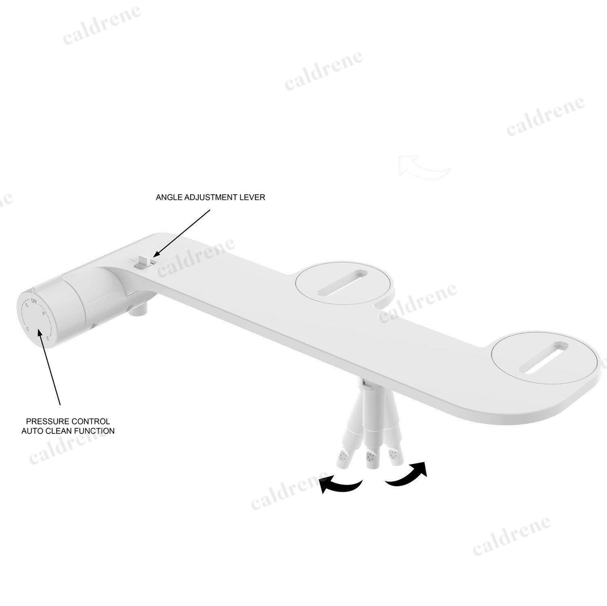 Non-Electric Fresh Water Bidet Toilet Attachment Adjustable Angle – view 2