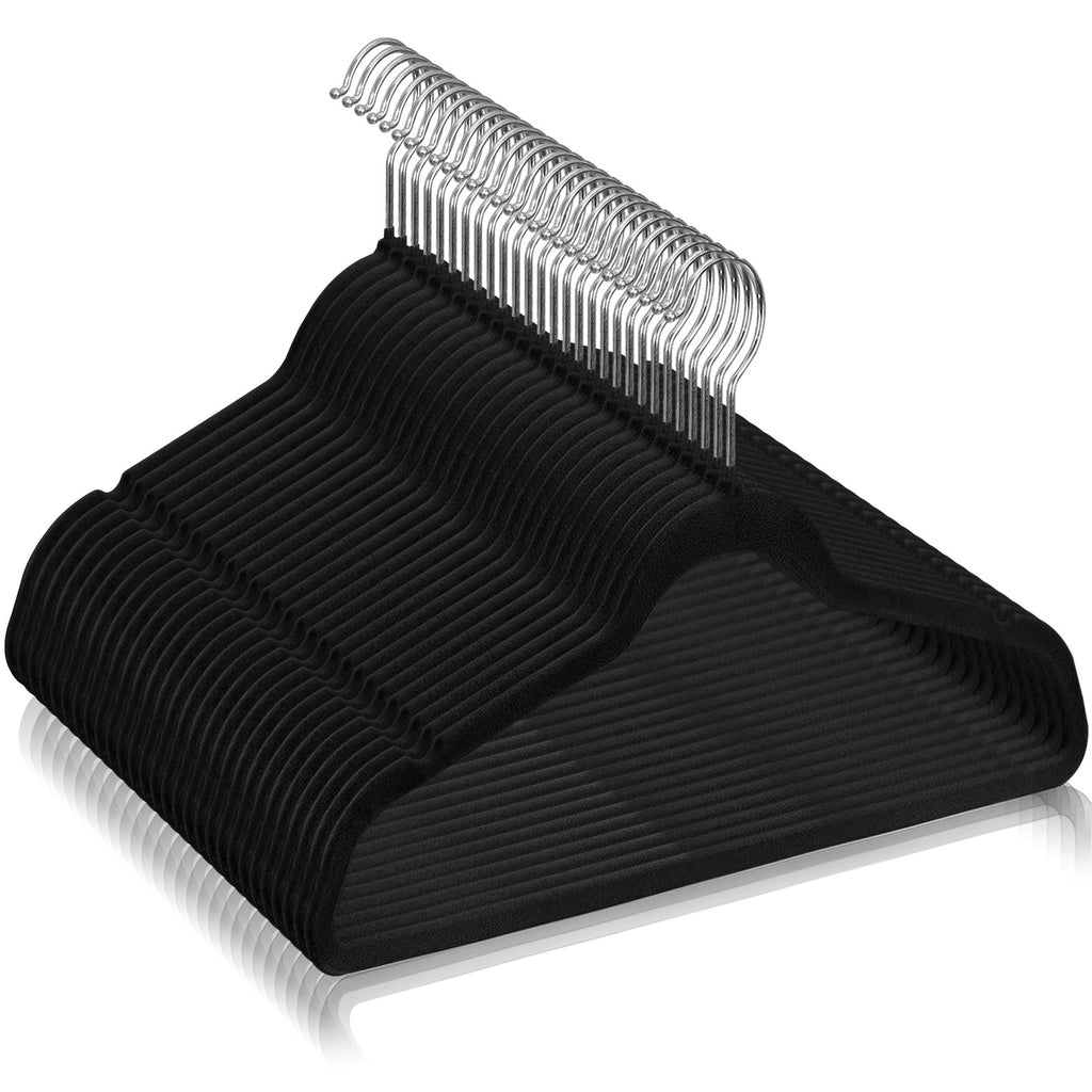 Non-Slip Velvet Hangers, 100 Pack