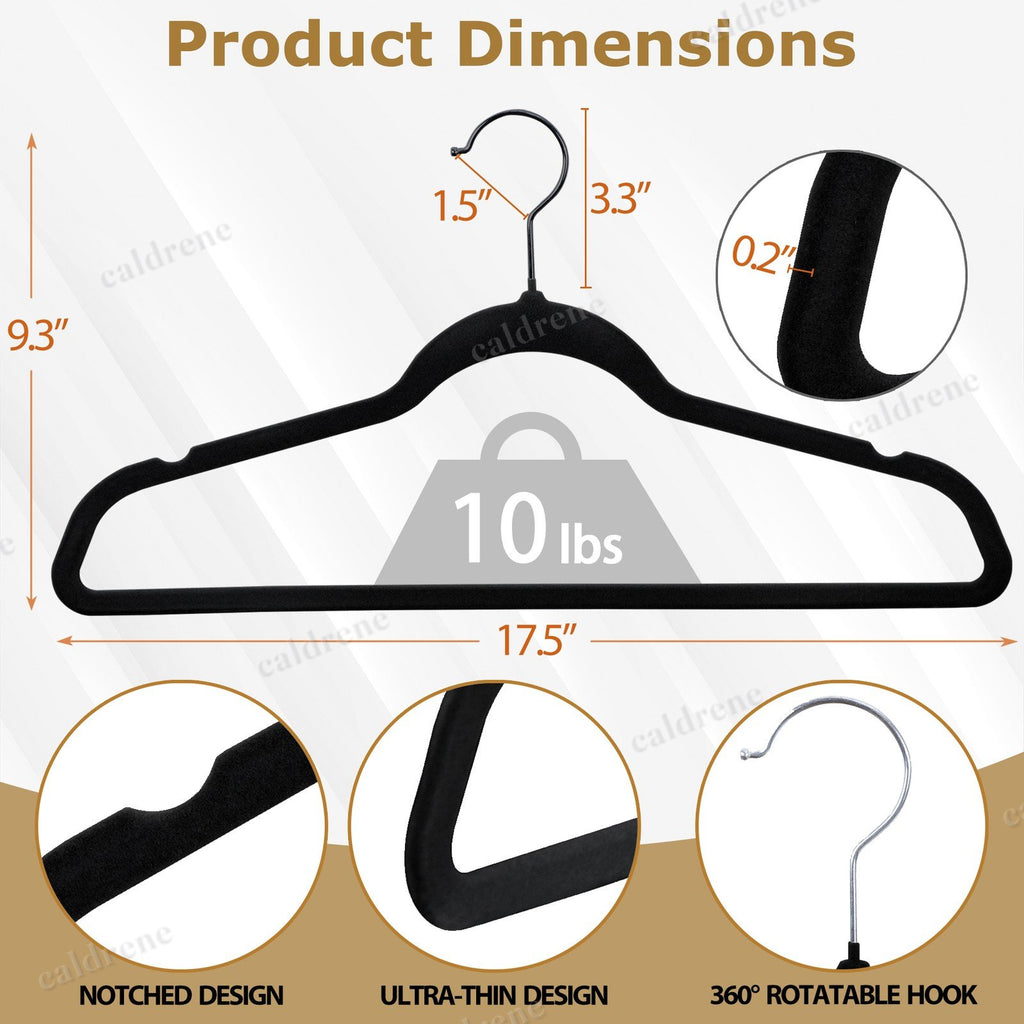 Non-Slip Velvet Hangers, 100 Pack – view 4
