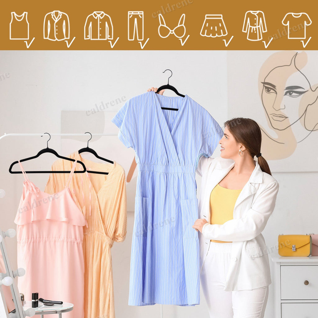 Non-Slip Velvet Hangers, 100 Pack – view 9