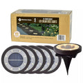 Oil Rubbed Bronze Solar LED Pathway Disc Lights, 6 Piece