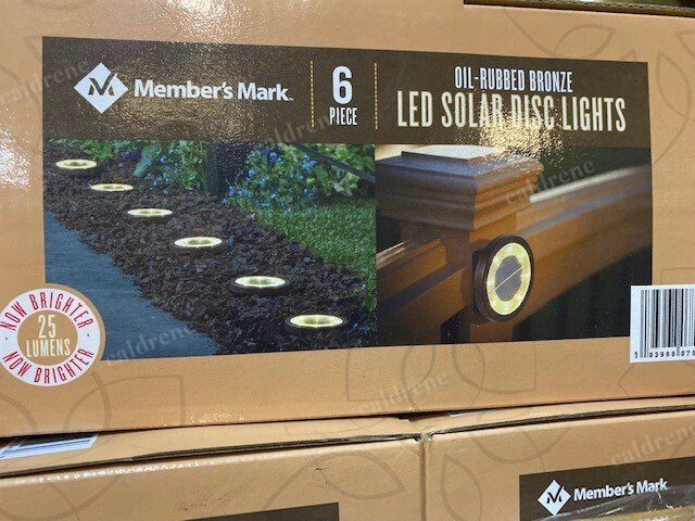 Oil Rubbed Bronze Solar LED Pathway Disc Lights, 6 Piece – view 4