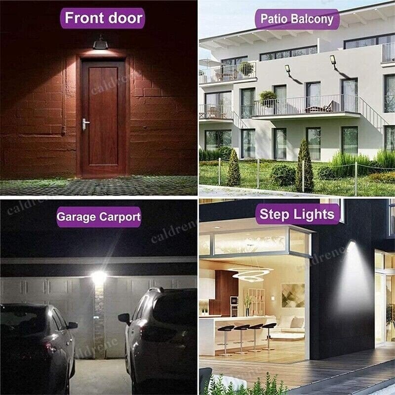 Outdoor Solar Wall Lights LED Motion Sensor 3 Modes, 3 Pack – view 2