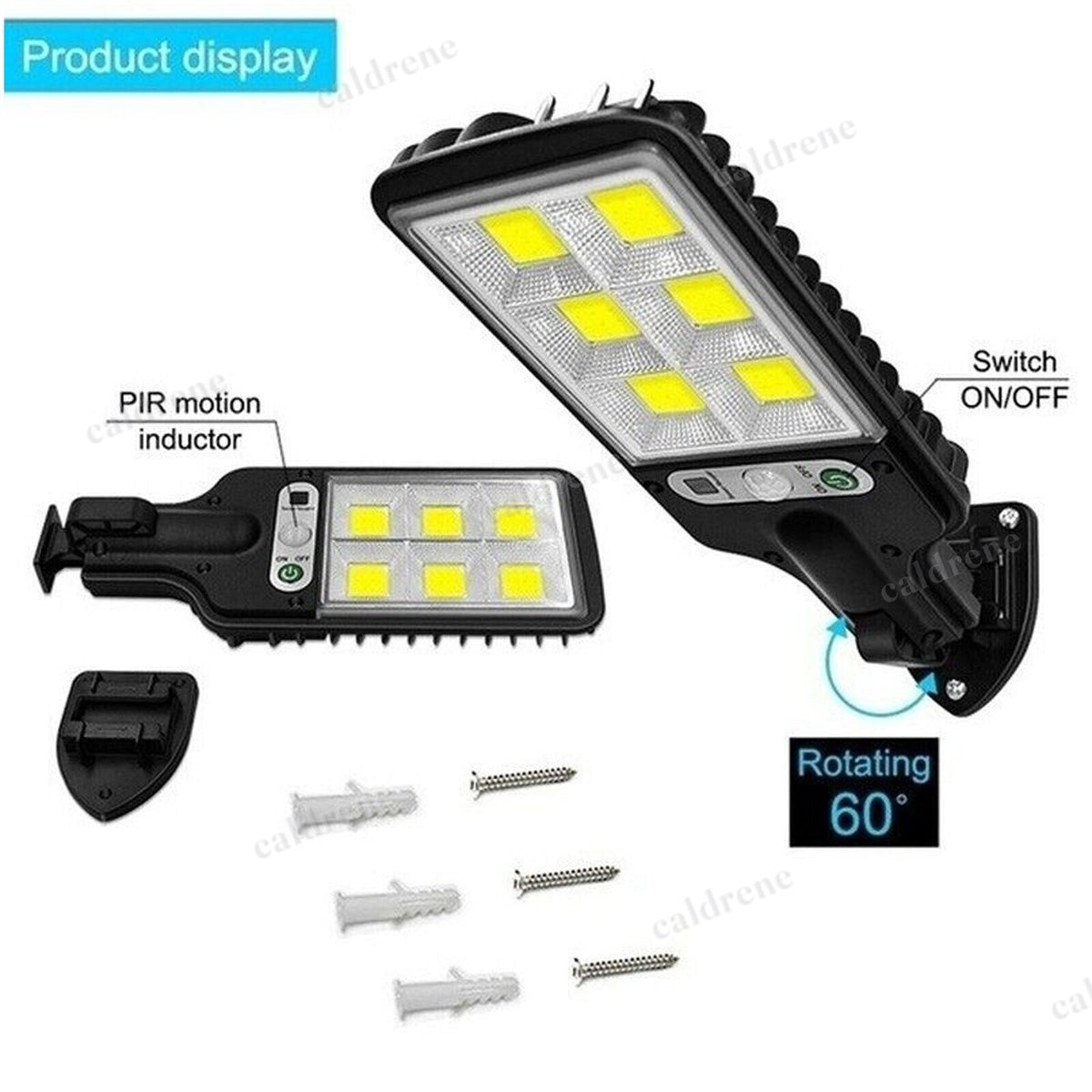 Outdoor Solar Wall Lights LED Motion Sensor 3 Modes, 3 Pack – view 8