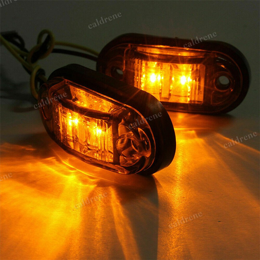 Oval LED Side Marker Clearance Lights, Red and Amber, 10 Pack – view 8