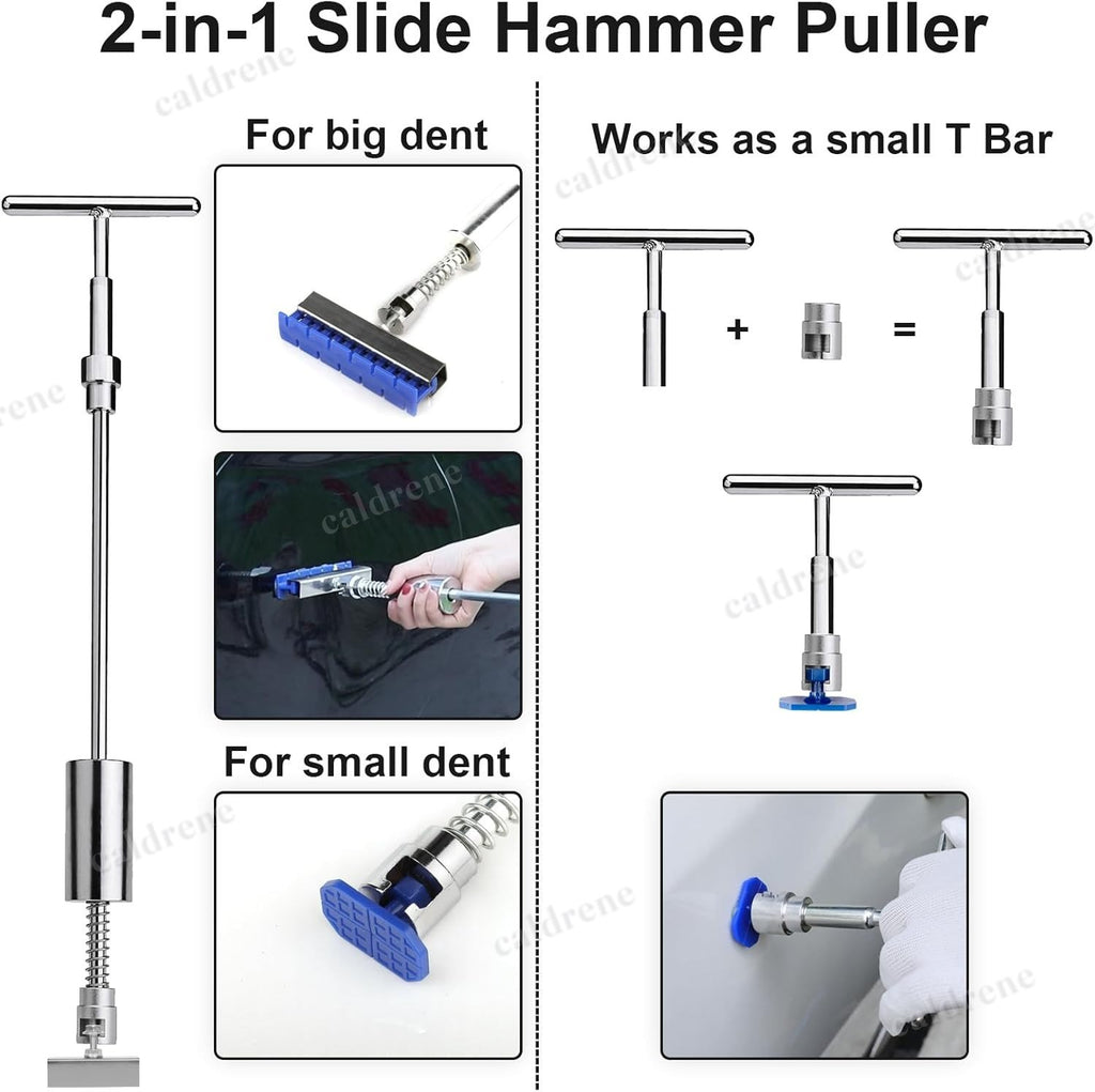 Paintless Dent Repair Kit with Bridge Puller, 77 Piece – view 7