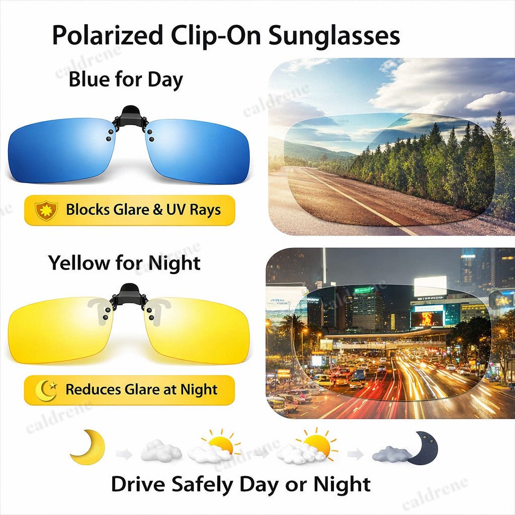 Photochromic Polarised Clip-On Sunglasses for Outdoor Activities – view 4