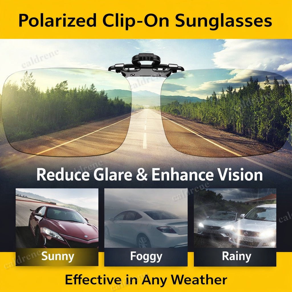 Photochromic Polarised Clip-On Sunglasses for Outdoor Activities – view 5