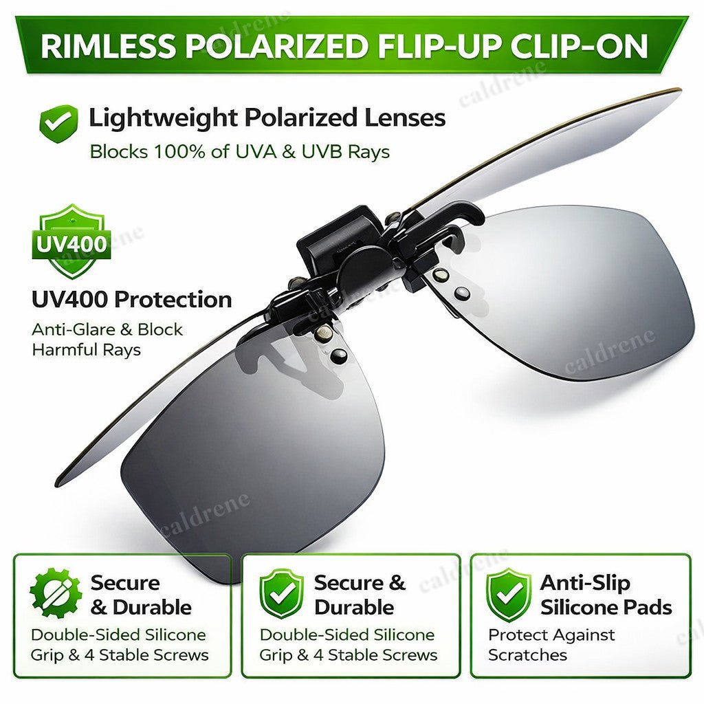Photochromic Polarised Clip-On Sunglasses for Outdoor Activities – view 6