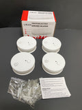 Photoelectric Smoke Alarm with 9V Batteries, 4 Pack