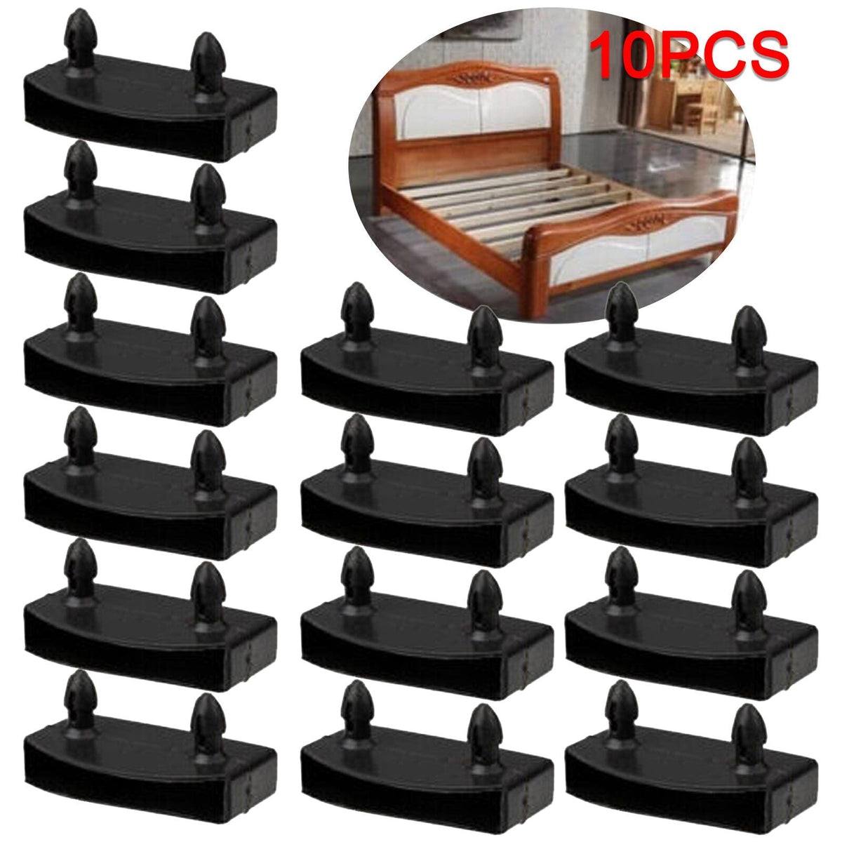 Plastic Bed Slat End Caps for Wooden Bed Bases