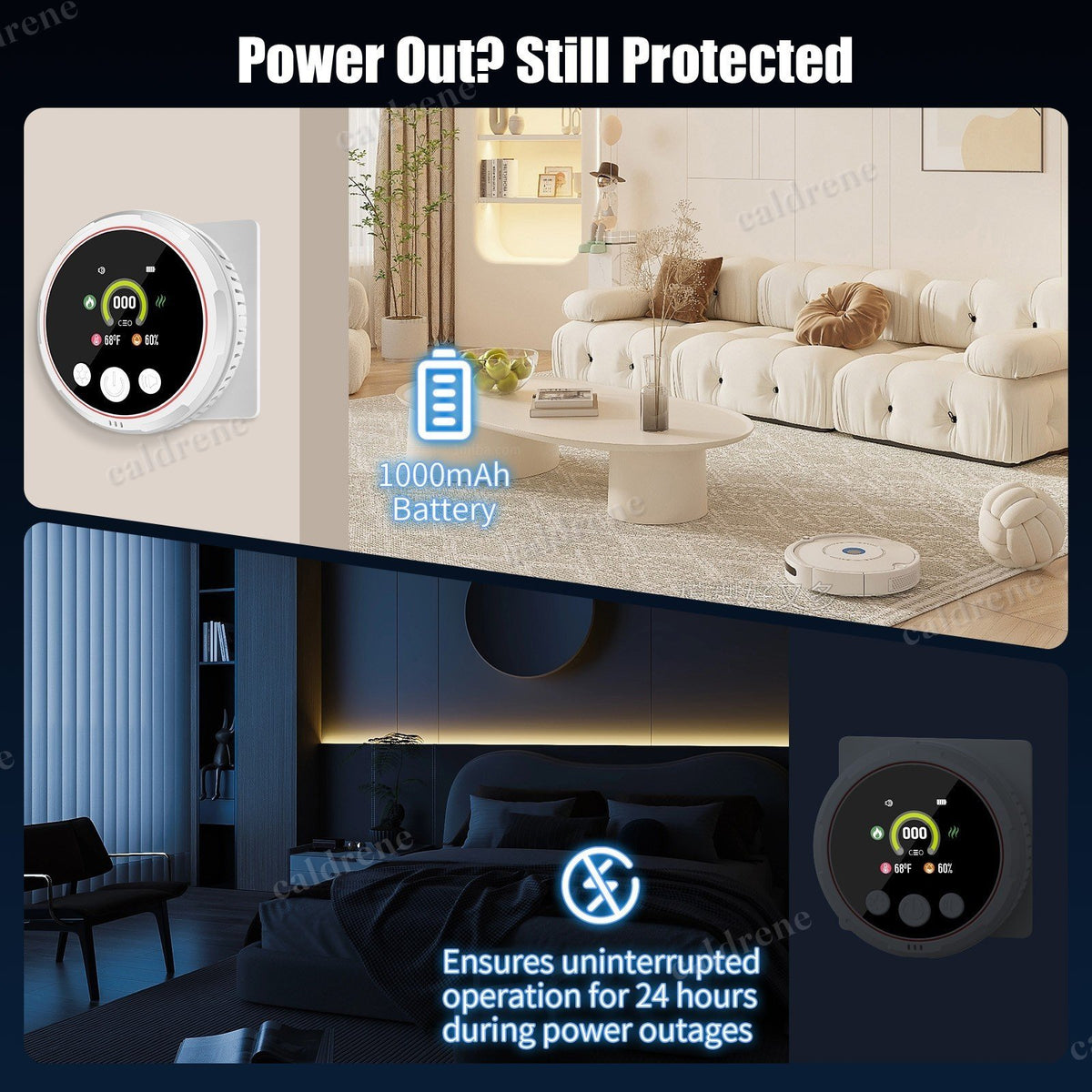 Plug In 5 in 1 Carbon Monoxide, Smoke and Natural Gas Detector – view 4