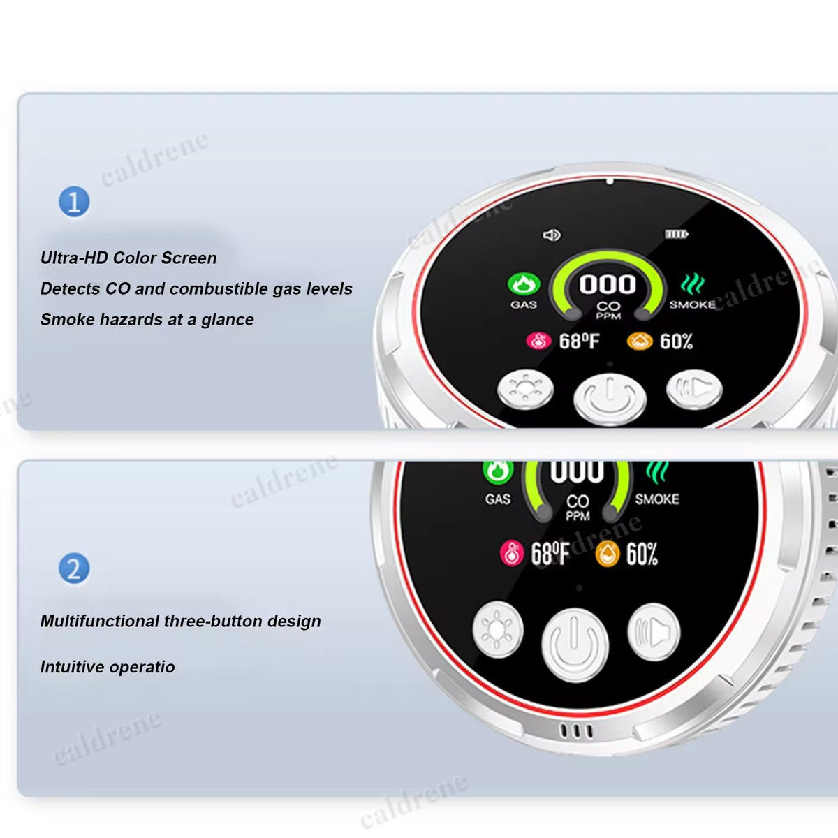 Plug In 5 in 1 Carbon Monoxide, Smoke and Natural Gas Detector – view 6
