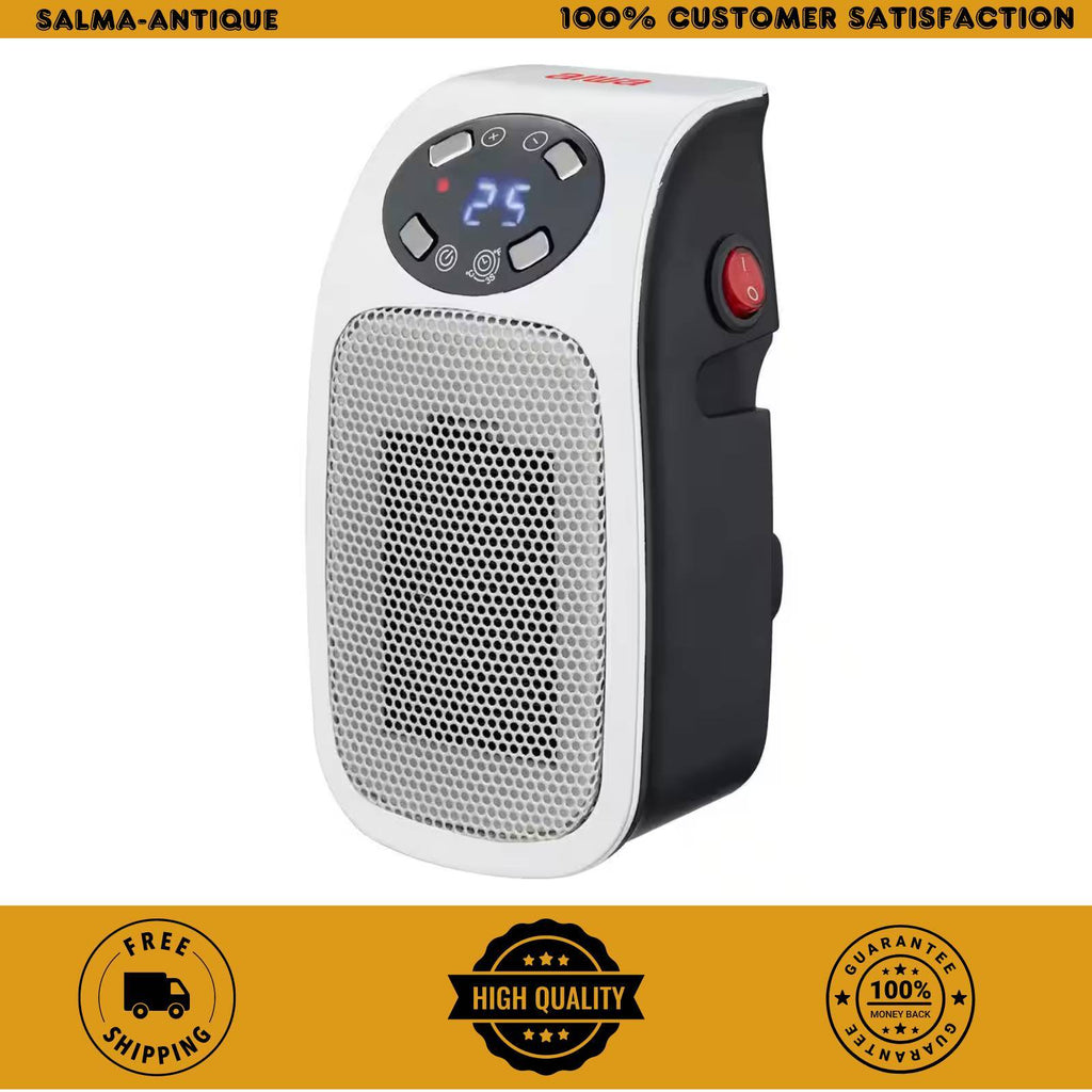 Plug-In Ceramic Space Heater with LCD Digital Screen