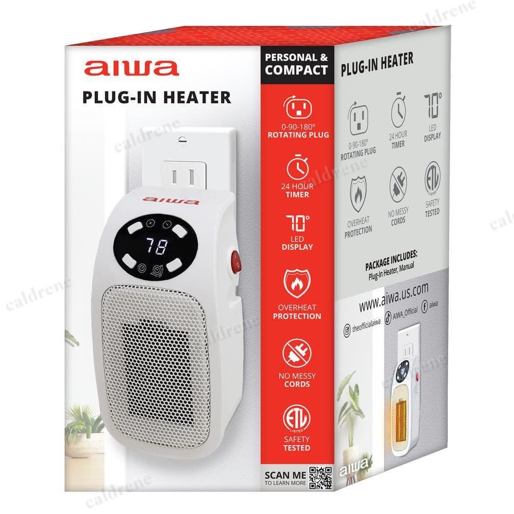 Plug-In Ceramic Space Heater with LCD Digital Screen – view 9