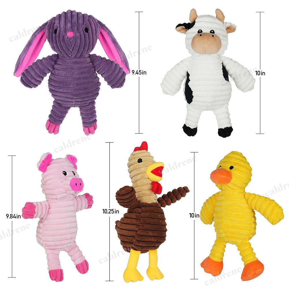 Plush Squeaky Dog Toys, 5 Pack – view 3