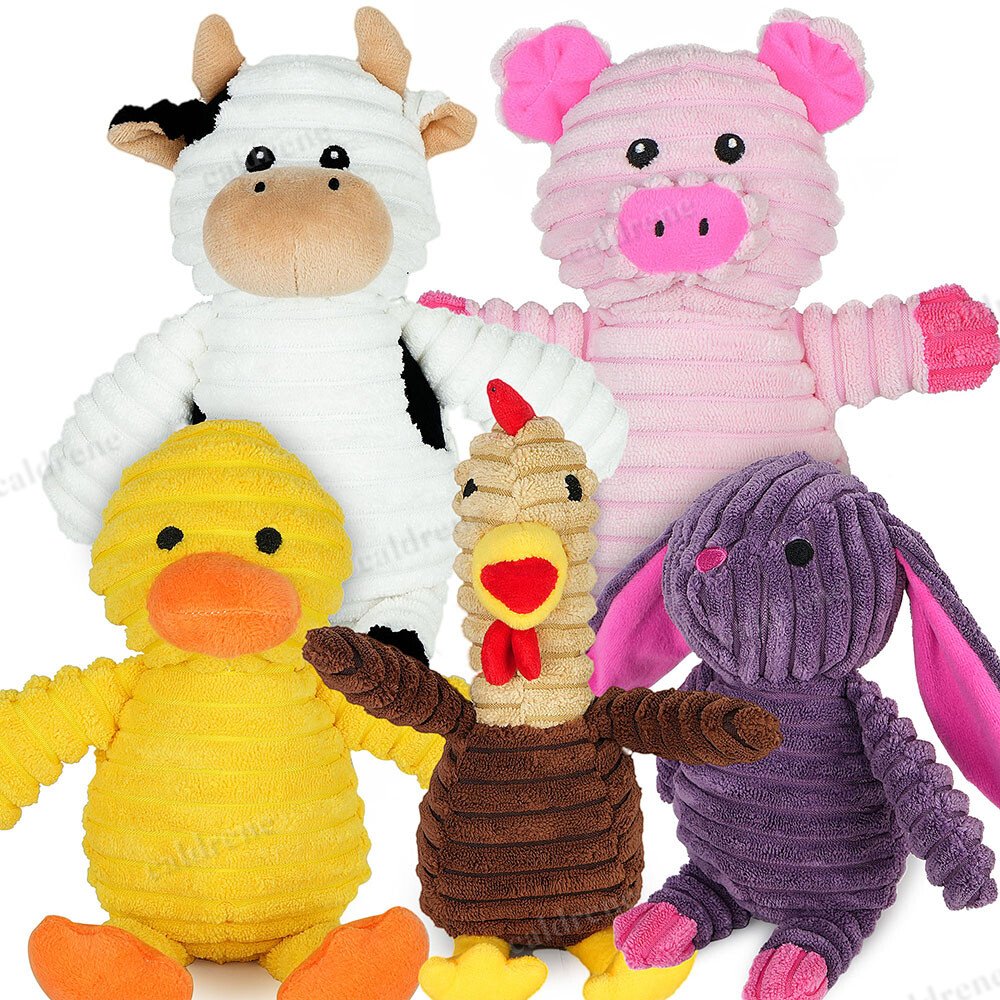 Plush Squeaky Dog Toys, 5 Pack – view 4