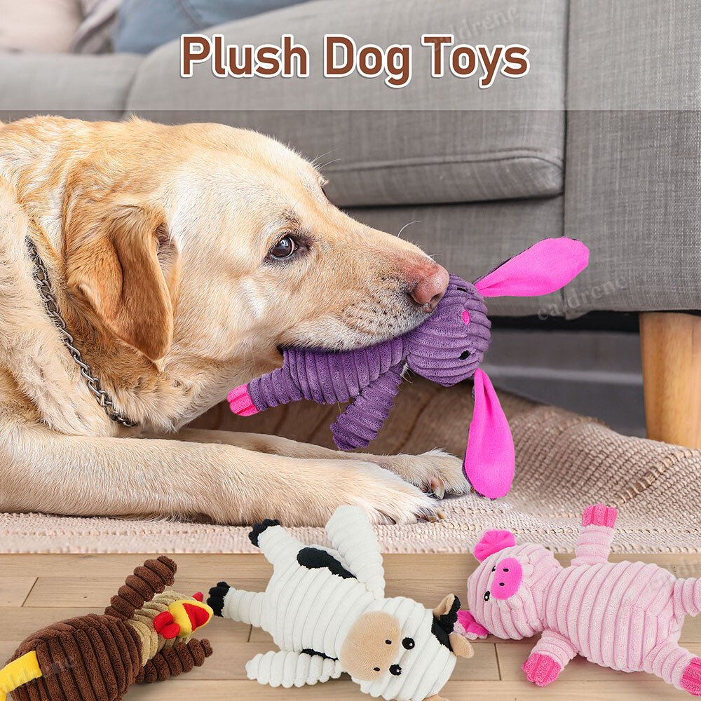Plush Squeaky Dog Toys, 5 Pack – view 5