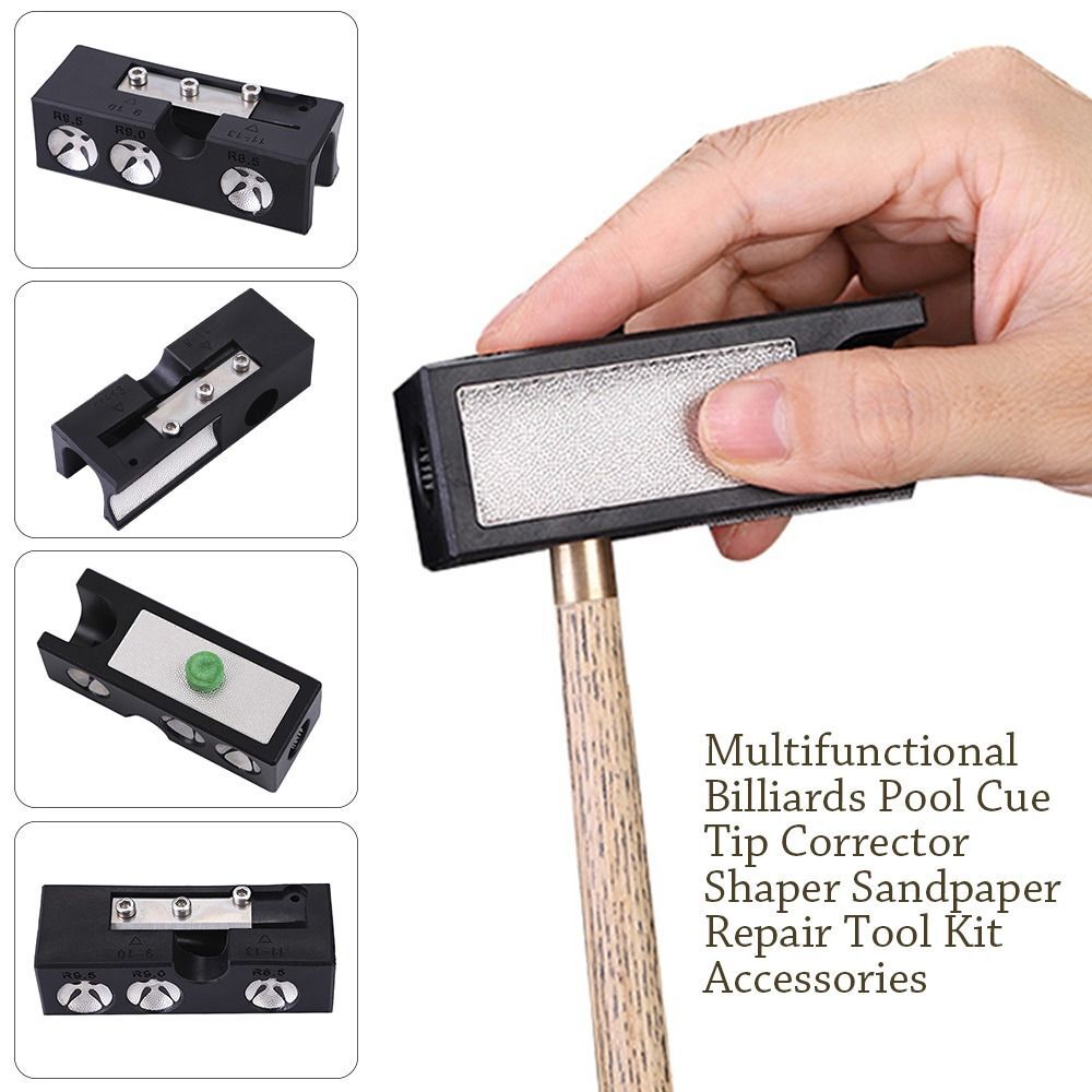 Pool Cue Tip Corrector for Enhanced Accuracy