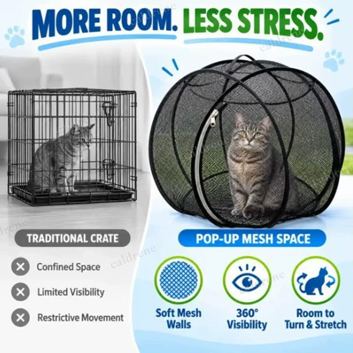 Pop Up Outdoor Cat Enclosure Catio 27 Inch Foldable – view 7