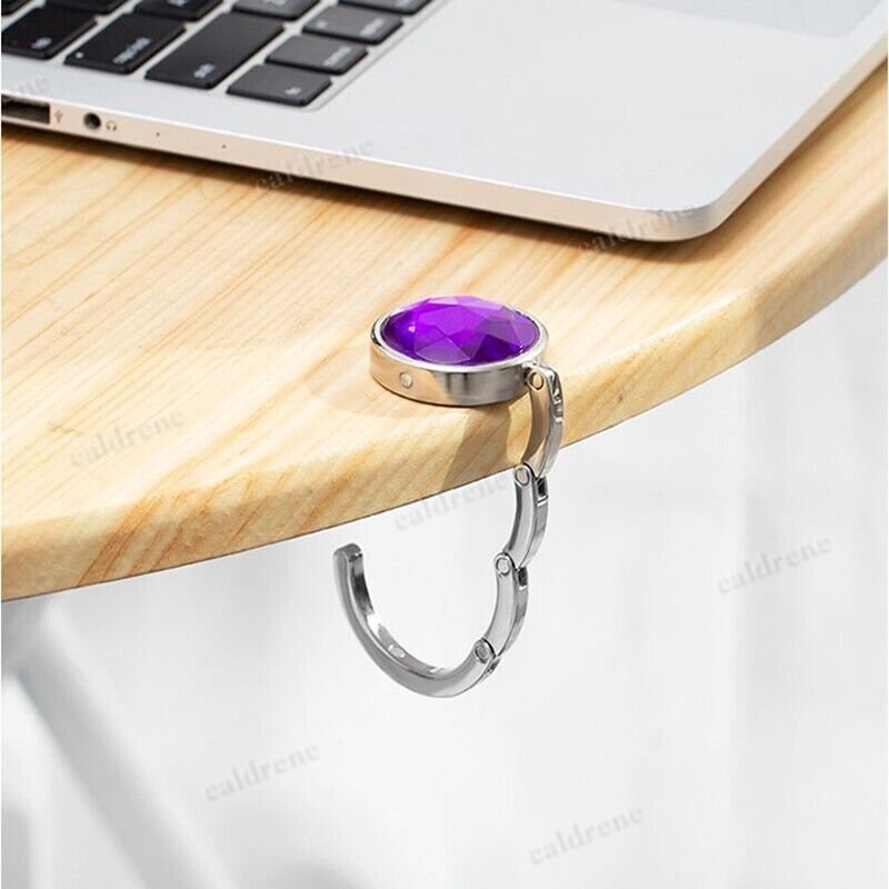 Portable Alloy Folding Table Hanger Foldable Purse Bag Holder Handbag Hook AU – view 6