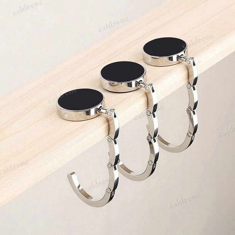 Portable Alloy Folding Table Hanger Foldable Purse Bag Holder Handbag Hook AU – view 7