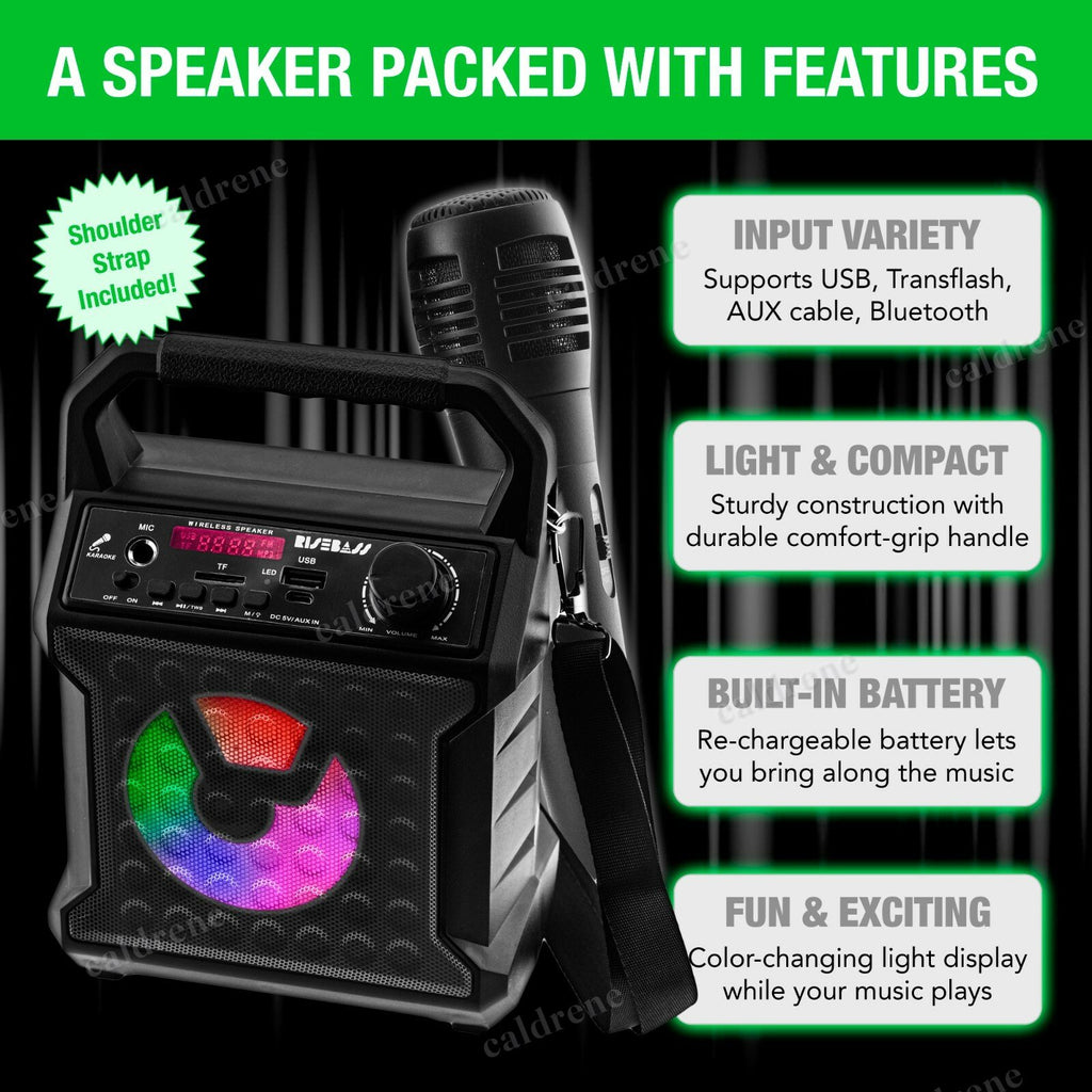 Portable Bluetooth Karaoke Speaker with Microphone – view 3