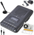 Portable Cassette Player and Tape Recorder with Mic