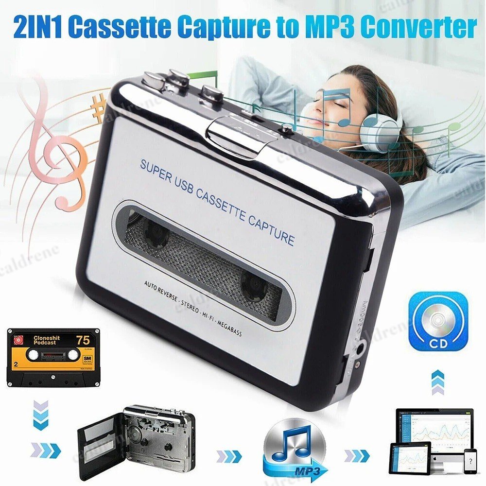 Portable Cassette Player and Tape to MP3 Converter – view 2