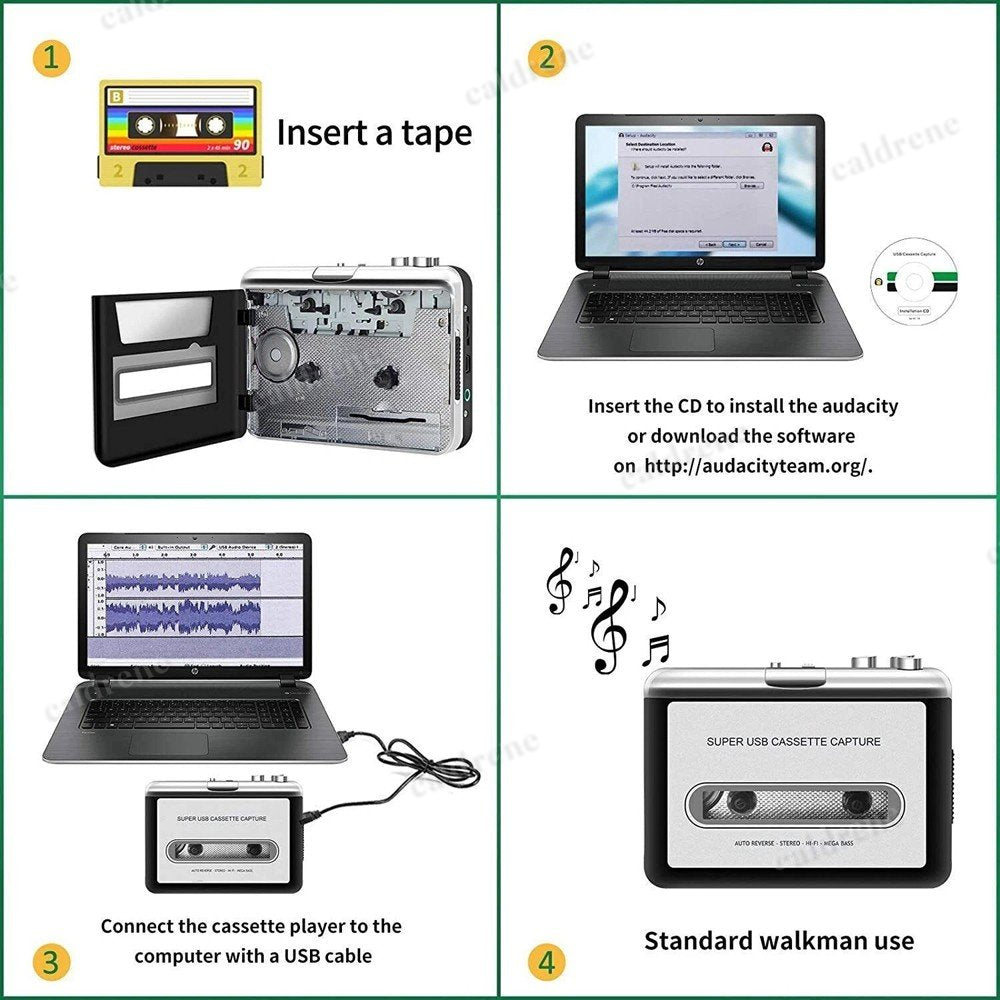 Portable Cassette Player and Tape to MP3 Converter – view 5