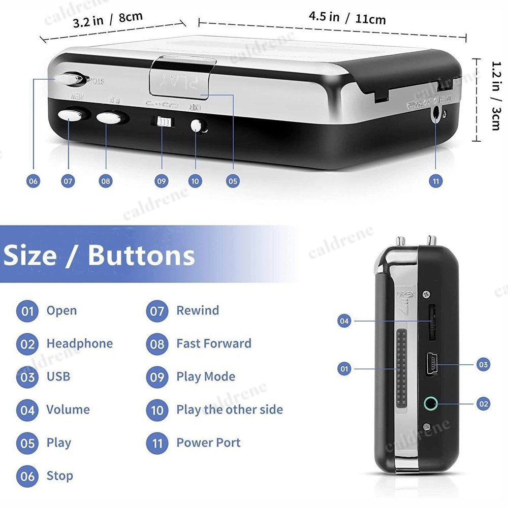 Portable Cassette Player and Tape to MP3 Converter – view 6